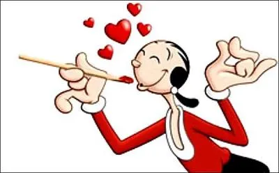 La voici, c'est la fiancée de Popeye, quel est son nom ?