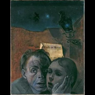 Qui a peint "La Peur, autoportrait avec sa nièce Marianne" ?