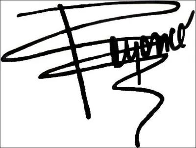 Qu'y a-t-il de marqué dans sa signature ?