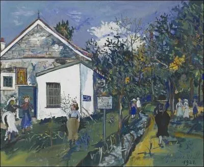 Qui a peint "Maison de santé du docteur Marteau à Bourg-la-Reine" ?