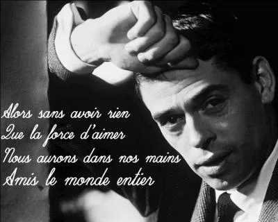 De quelle chanson de Jacques Brel est extrait ce très beau texte ( Agrandir l'image ) ?