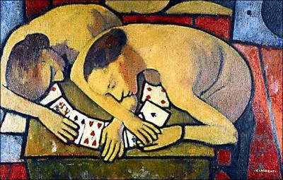 Qui a peint Femmes penchées sur les cartes à jouer ?