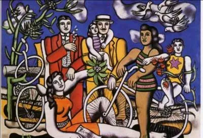 Qui a peint ces cyclistes ?