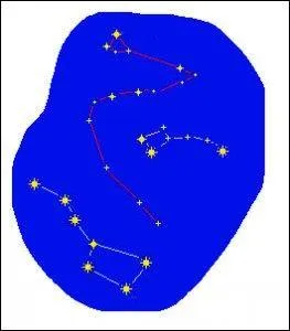 Une constellation serpente entre celles de la première image. C'est ... .