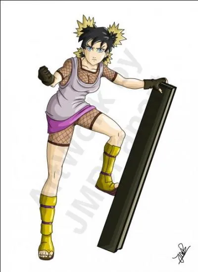 Après s'être mariée avec Sangohan, elle a eu une fille qu'ils ont appelée "Pan". L'autre vient de Suna et maîtrise le Fûton (Vent) avec son éventail. C'est la fille d'un Kazekage et la sur d'un autre.