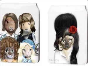 Sur la photo de gauche, tu peux voir quatre animaux déguisés, quel groupe de musique représentent-ils ?