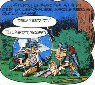 Qu'énonce ce légionnaire à l'air contrit ?