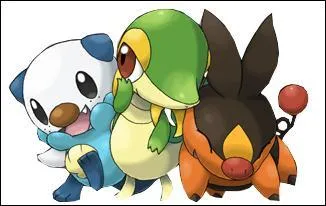 Quels sont les trois starters de la cinquième génération ?