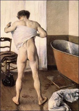 Qui a peint "Homme au bain" ?