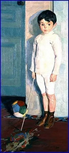 Qui a peint "Portrait du petit K.M" ?