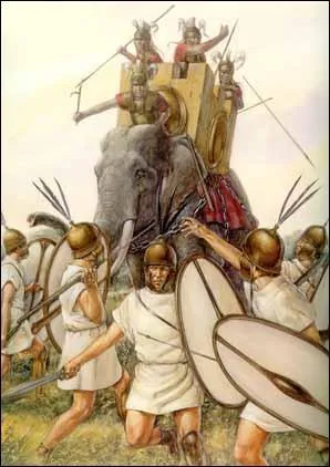 Contrairement aux idées reçues, quel est le peuple qui serait à l'origine de l'ajout de tours sur le dos des éléphants de guerre ?