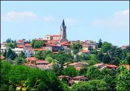 Voici une vue de Dardilly, commune Rhodanienne située en région ...