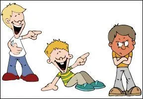 Loïc est rentré de l'école en pleurant. Il m'a dit de ... en blanc qu'il était en ... à la moquerie de ses camarades.