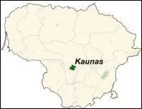 Où se situe Kaunas ?