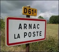 Où se situe Arnac-la-Poste ?