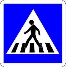 Ce panneau de passage pour piétons est... !