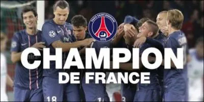 Quand le PSG a-t-il gagné son titre de champion de France de Ligue 1 ?