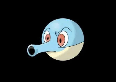 Un Pokémon très timide qui se défend en crachant de l'encre noire se trouve dans cette fusion :