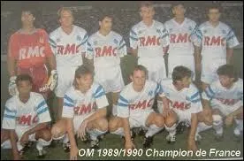 Qui garde la cage de l'OL lors de la remontée en premier division en 1989 ?