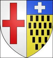 Voici le blason d'une autre ville de Basse-Normandie. Dans cette ville, dont les habitants sont appelés les Sourdins, vous pouvez y visiter une fonderie de cloches. Connue pour le travail du cuivre, il s'agit de la ville de ...