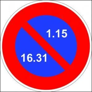 Vous souhaitez vous stationner dans une rue un soir du 14 juillet; devant vous est présent un panneau (en image). Pour quel comportement optez-vous ?