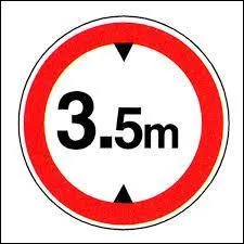 Ne vous occupez pas des nombres. Quelle information ce panneau veut-il nous faire comprendre ?