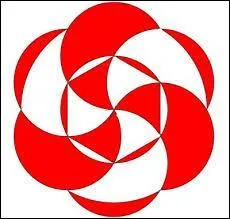 Je fais des rosaces, je me sers d'un compas, je dessine des ronds... Tiens, des ronds rouges ! Qu'est-ce que ça signifie déjà ?