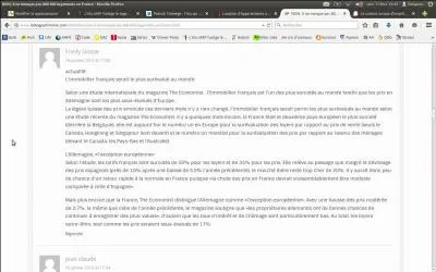Normal, me direz-vous, c'est parce-que les loyers français sont parmi les plus bas du monde ! Qu'en pensez-vous ?