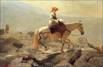 Qui a peint "Promenade à cheval en montagne" ?