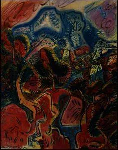 Qui a peint "Les terres rouges et la montagne Sainte-Victoire" ?