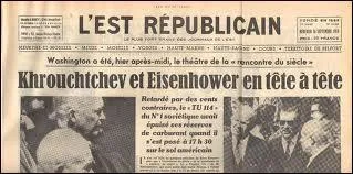 Qu'est-ce que la "coexistence pacifique" (1953 (mort de Staline) -1962) ?