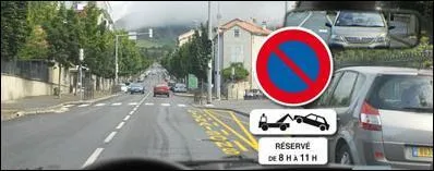 Lorsqu'il est midi, peut-on stationner à droite ?