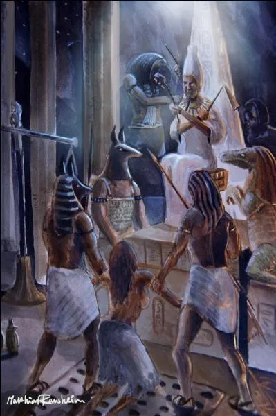 De quel lieu est-il le seigneur absolu où il préside le tribunal des défunts ?