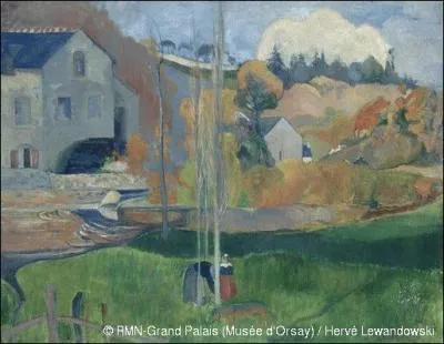 Qui a peint "Paysage de Bretagne, le moulin David" ?