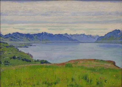 Qui a peint "Paysage au-dessus du lac Léman" ?
