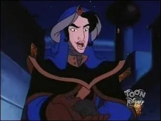 Quel est le nom de ce méchant sorcier du pays des sables noirs qui fait figure de pire ennemi d'un héros Disney ? Quel est le nom du héros en question présent dans un grand classique Disney, puis qui eut droit à deux suites et une série télévisée ?