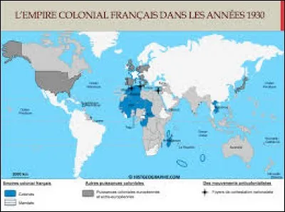&Agrave; la fin du XIXe si&egrave;cle, la France poss&eacute;dait de nombreuses r&eacute;gions dans le monde. Comment appelait-on cet "empire" ?