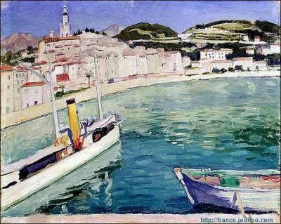 Qui a peint Le port de Menton ?