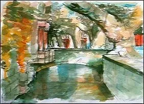 Une couleur d'un vert comme l'herbe à la fois jaunâtre et sombre. Elle fut inventée par le botaniste -----, né en -----.