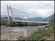 Quel est ce pont haubané sur l'Isère, situé en Savoie et construit en 1990 ?