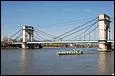 Quel est ce pont suspendu sur la Seine à Alfortville, construit en 1996 ?