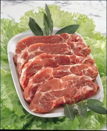 Dans quelle partie du porc ont été prélevées ces côtes ?