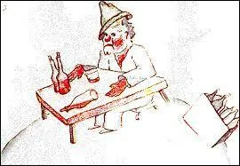 Lui, il déserte le travail pour aller boire !