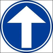 Une flèche sur un fond bleu. Que vous indique-t-elle ?