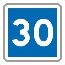 Ne vous occupez pas des nombres. Que vous dit ce panneau ?