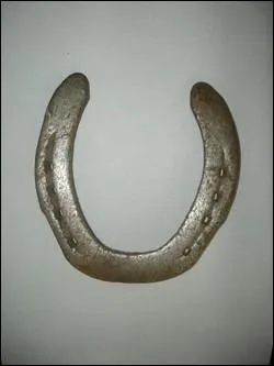 Pour porter chance, ... doivent être accrochés avec les extrémités vers le ciel.