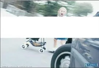 Quel slogan correspond à cette affiche pour la prévention routière ?