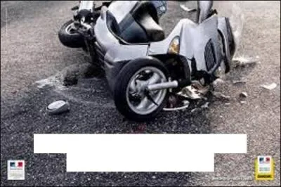 Quel slogan correspond à cette affiche pour la prévention routière ?