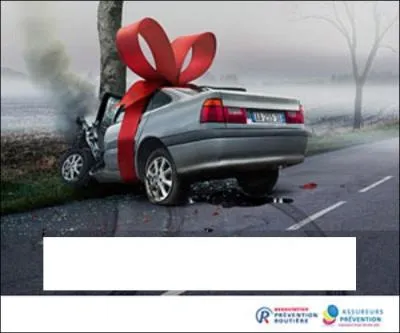 Quel slogan correspond à cette affiche pour la prévention routière ?
