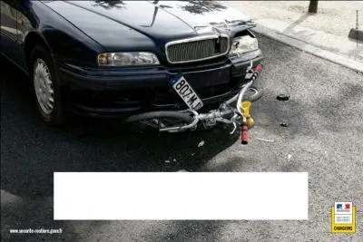 Quel slogan correspond à cette affiche pour la prévention routière ?